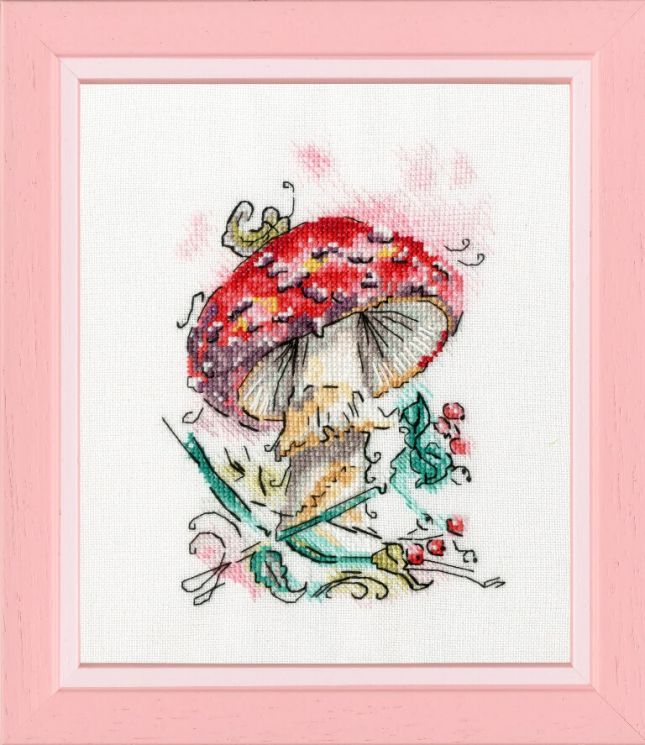 М-011 Набор для вышивания Золотое Руно "Мухомор"