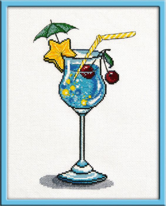 Набор для вышивания крестом ОВЕН "Голубая лагуна" 845