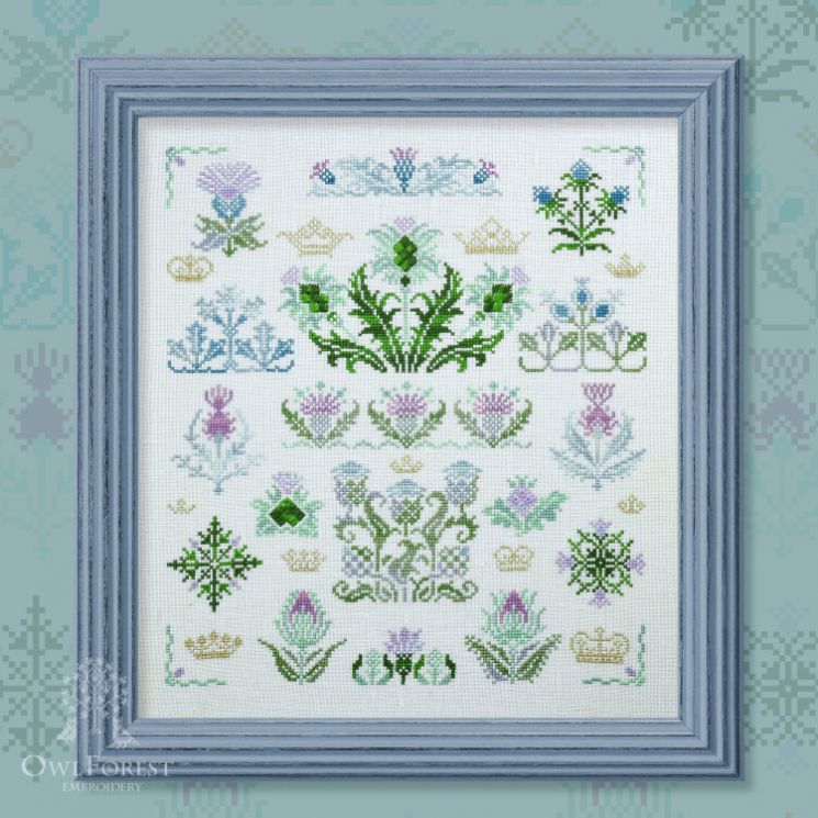 0023-КЧ-Н-3Bf Набор для вышивания СОВИНЫЙ ЛЕС  "Король Чертополох"