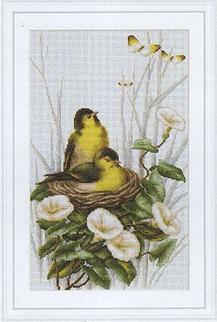 B2240 Набор для вышивания Luca-S "Птички в гнезде"