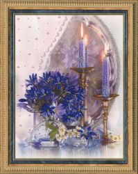 РТ-008 Набор для вышивания Золотое Руно "Вечер при свечах"