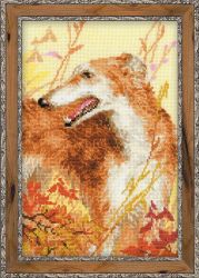 1150 Набор для вышивания Риолис "Охота. Борзая"
