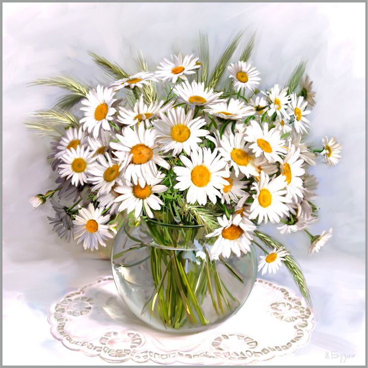 F-434 Алмазная мозаика Милато "Ромашки"