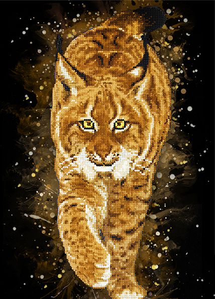КБ-449 Схема для вышивания бисером ТМ Наследие "Рысь"