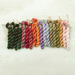 НМул-ОЦ-2283 Набор ниток OwlForest для схемы «Осенние цветы» (ПНК) 28 каунт в 3 нити