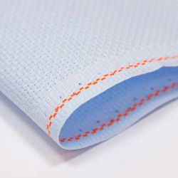 3706/5130 Канва в упаковке Zweigart Stern-Aida 14 ct, цвет бледно-голубой/pale blue