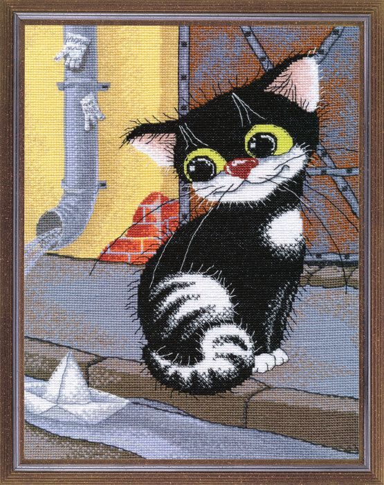 1035 Набор для вышивания ОВЕН "Весенний кораблик"