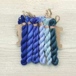 НМул-ПтСч-2282 Набор ниток OwlForest для схемы «Птицы счастья» (ПНК Кирова) 28 каунт в 2 нити