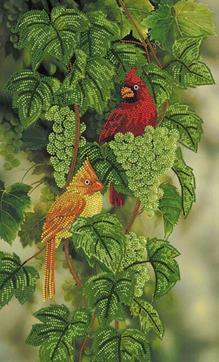 КБ-243 Схема для вышивания бисером ТМ Наследие "Любители винограда"