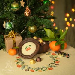 0040-МГ-СБ Буклет со схемой для вышивания "Мандариновая гирлянда"