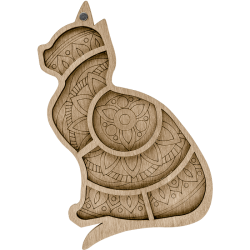 Органайзер для бисера без крышки ВОЛШЕБНАЯ  СТРАНА FLZB-007 11.5*18см, 6 ячеек