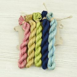 НМул-Скв-2322 Набор ниток OwlForest для схемы «Скворцы» (ПНК) универсальный