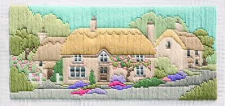 Набор для вышивания в технике лонгстич DERWENTWATER DESIGNS "Розовая аллея"