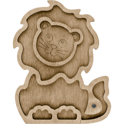 Органайзер для бисера без крышки ВОЛШЕБНАЯ  СТРАНА FLZB-010 14*17.5см, 5 ячеек