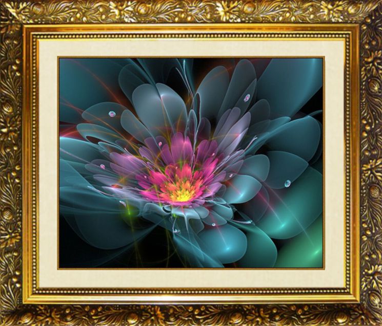 ML-52 Алмазная мозаика МИЛАТО "Цветочная фантазия"