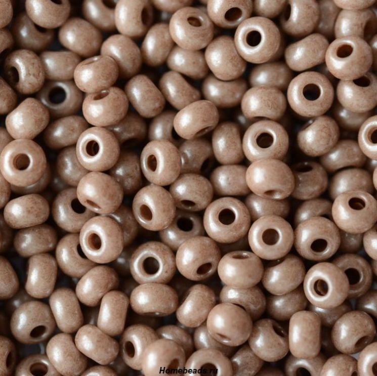 Бисер Preciosa 46318 темно-бежевый жемчуг