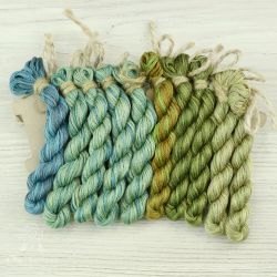 НМул-О-3362 Набор ниток OwlForest для схемы «Окошки» (DMC) 28, 32 каунт в 2 нити 36 каунт в 2 нити