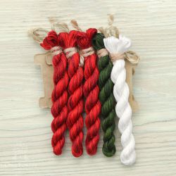 НМул-СКР-2322 Набор ниток OwlForest для Серебряного копытца, Рождество (ПНК Кирова) 28, 32, 36 каунт