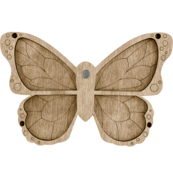 Органайзер для бисера без крышки ВОЛШЕБНАЯ  СТРАНА FLZB-013 13.5*9см, 4 ячейки