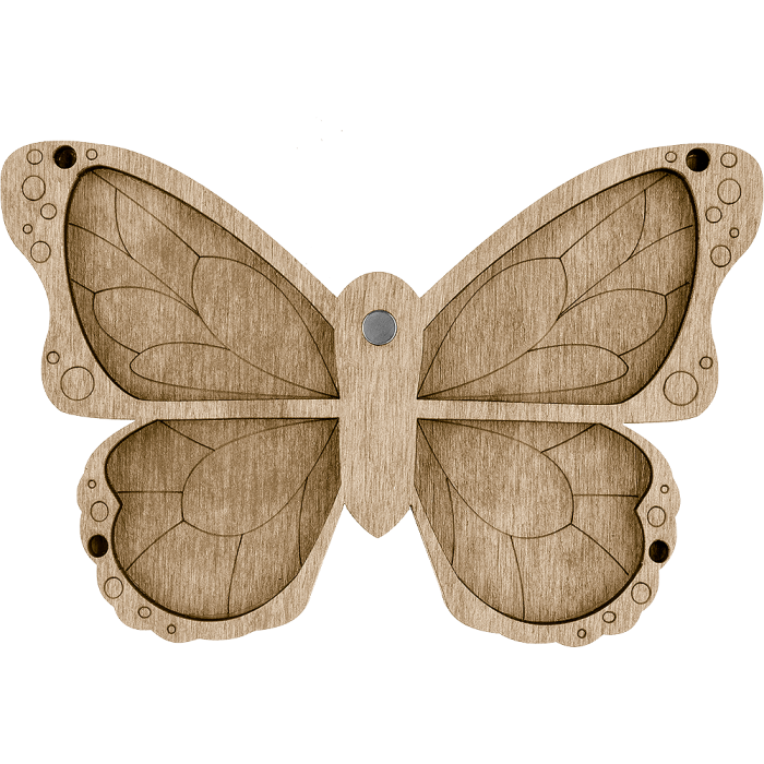 Органайзер для бисера без крышки ВОЛШЕБНАЯ  СТРАНА FLZB-013 13.5*9см, 4 ячейки