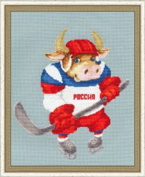 МТ-030 Набор для вышивания Золотое Руно "Хоккеист"