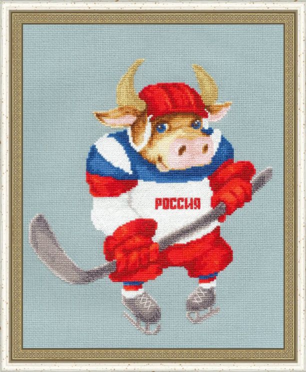 МТ-030 Набор для вышивания Золотое Руно "Хоккеист"