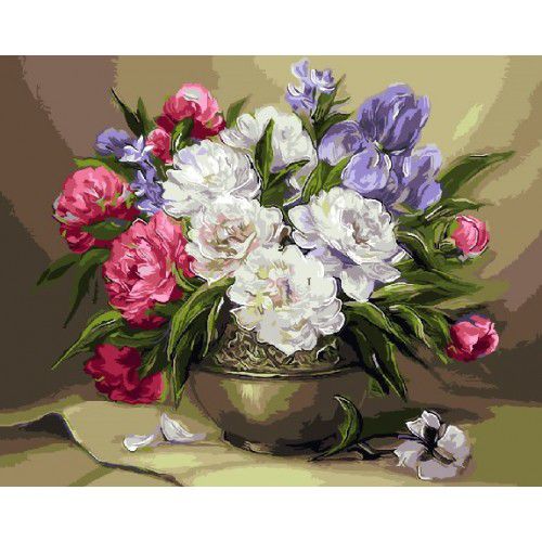 Картина по номерам "Цветочный натюрморт-2" (худ. Anca Bulgaru) GX9454