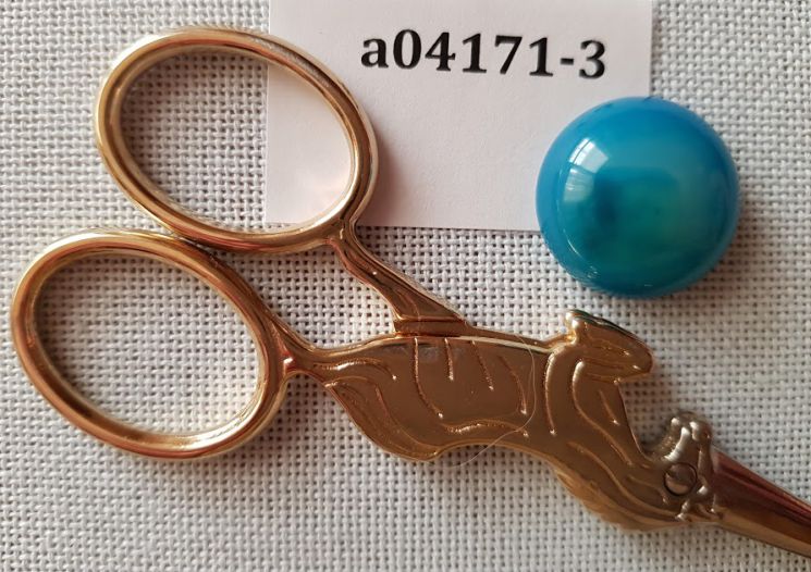 Магнит для игл (Кабошон из агата тонированного голубой, 20*20*8мм) а04171-3