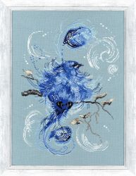 РС-021 Набор для вышивания Золотое Руно "Синяя птица"