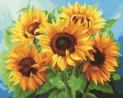 GX22743 Картина по номерам Paintboy "Яркие подсолнухи"