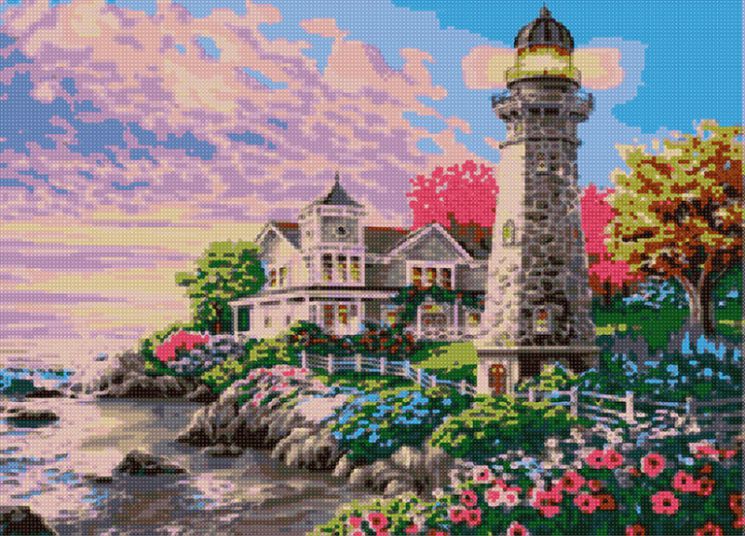 АМА2-030 Алмазная мозаика ТМ Наследие "Маяк"