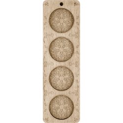 Органайзер для бисера без крышки ВОЛШЕБНАЯ  СТРАНА FLZB-019 6*20см, 4 ячейки