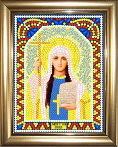 ИМРА5-103 Алмазная мозаика ТМ НАСЛЕДИЕ с рамкой "Святая Нина"