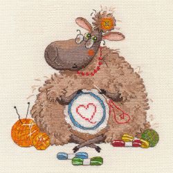 1466 Набор для вышивания Овен "Овечка Глаша"