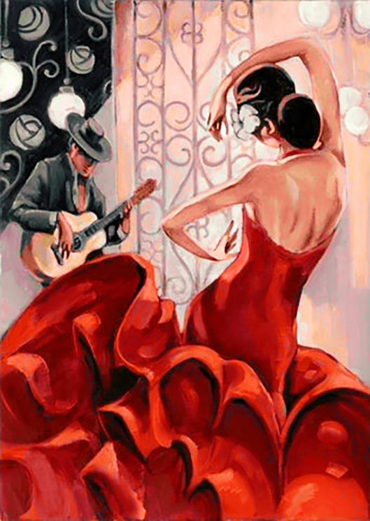 Ag 110 Алмазная мозаика Гранни "Жаркая сальса"