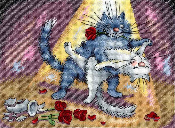 НВ-688 Набор для вышивания М.П.Студия "Танго вдвоём"