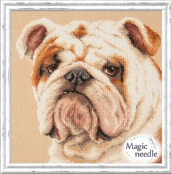 59-21 Набор для вышивания Чудесная игла "АНГЛИЙСКИЙ БУЛЬДОГ"