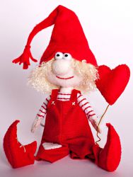 ПФГ-1556 Набор для создания игрушки Перловка "Влюбленный гном" серия "Гномики"