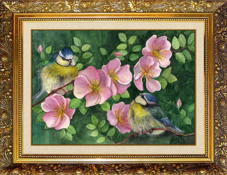 Алмазная мозаика Милато "Цветы шиповника" F-273