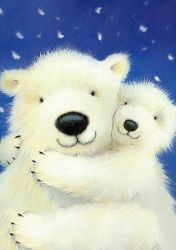 Ag 034 Алмазная мозаика Гранни "Белые медведи"