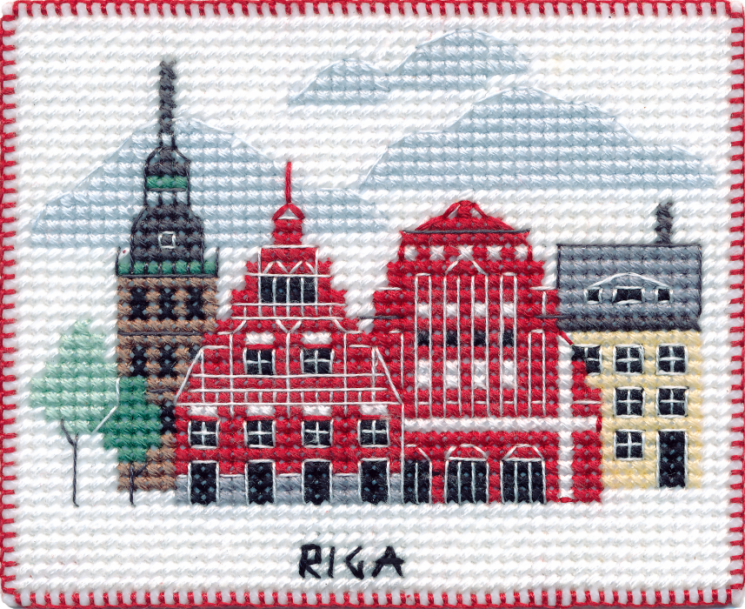1067 Набор для вышивания ОВЕН "Рига. Магнит"