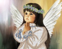 НКБ-002 Набор для вышивания бисером ТМ Наследие "Ангелочек"