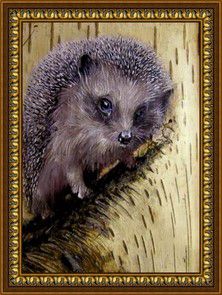 Алмазная мозаика DIY "Береста. Ежик" O-518