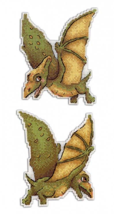 Набор для вышивания МП-студия "Динозавры. Птеродактиль" Р-300