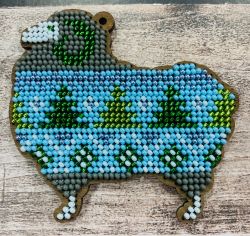 Набор для вышивания "Барашек "Оттепель", 8,5х8, С006-10