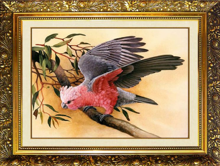 N-345 Алмазная мозаика МИЛАТО "Попугай на ветке"