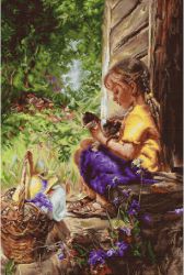 B544 Набор для вышивания Luca-S "На терассе"