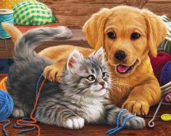 Ag 2486 Алмазная мозаика Гранни "Верные друзья"