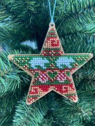 С037-01 Набор для вышивания "Звезда Мишкин Новый год", 9х9,5 см