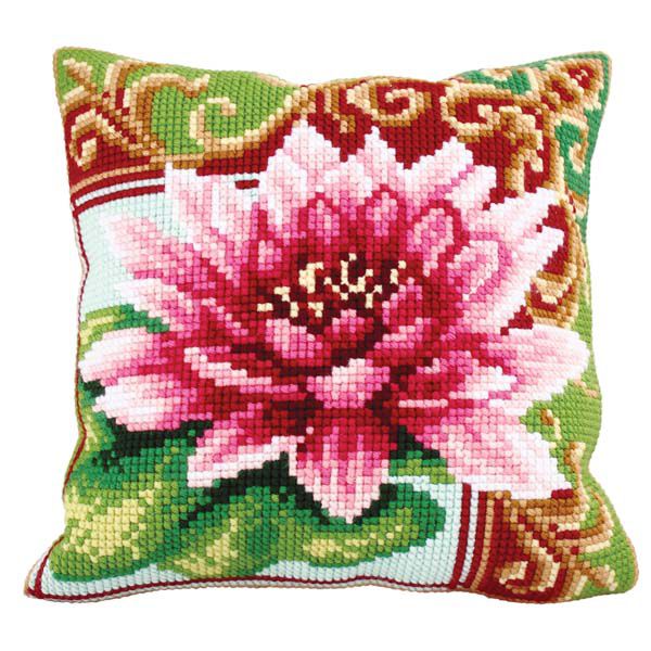 Набор для вышивания крестом Collection D'Art "Розовый лотос-2" 5174